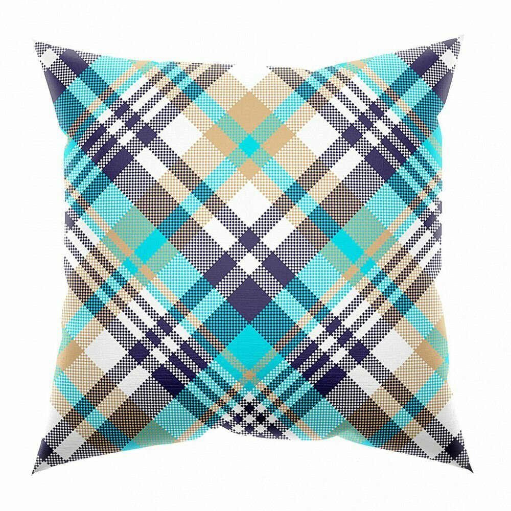 Наволочка Домашняя Мода  Диагональ   60х60 см  с клапаном запахом  бязь 121 г м2  хлопок 100 