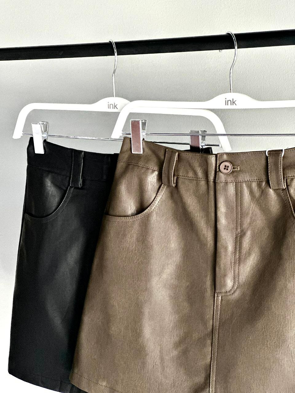 Юбка INK чёрный, серый, размер L, черный — фото 1