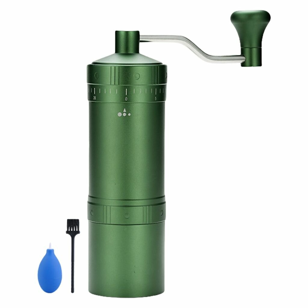 Ручная бытовая итальянская кофемолка для измельчения кофейных зерен-Сапфирово-зеленый