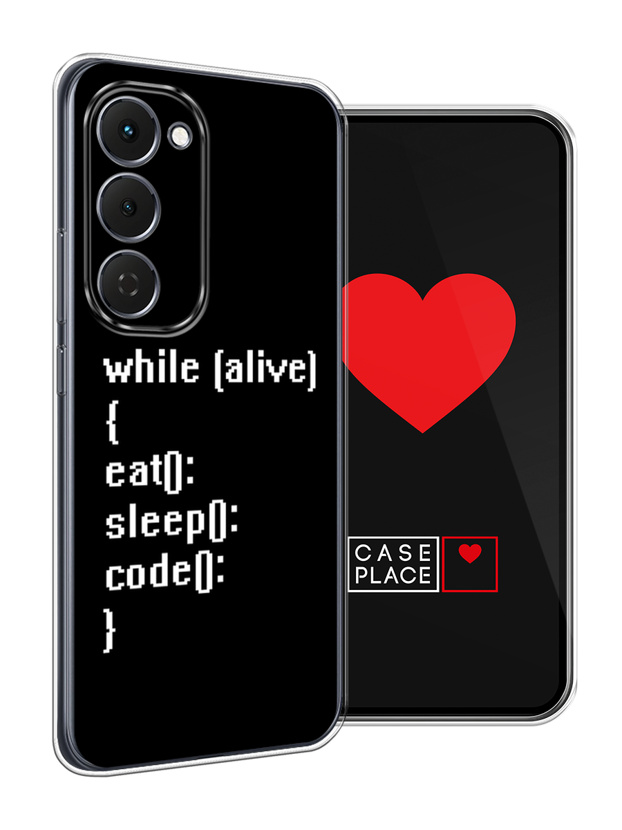 Чехол на Tecno Spark 40 Pro+ / Текно Спарк 40 Про+ с принтом Программист 2 — фото 1