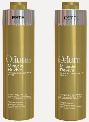 Изображение товара Набор для восстановления волос ESTEL OTIUM MIRACLE REVIVE ( шампунь 1000 мл + бальзам 1000 мл)