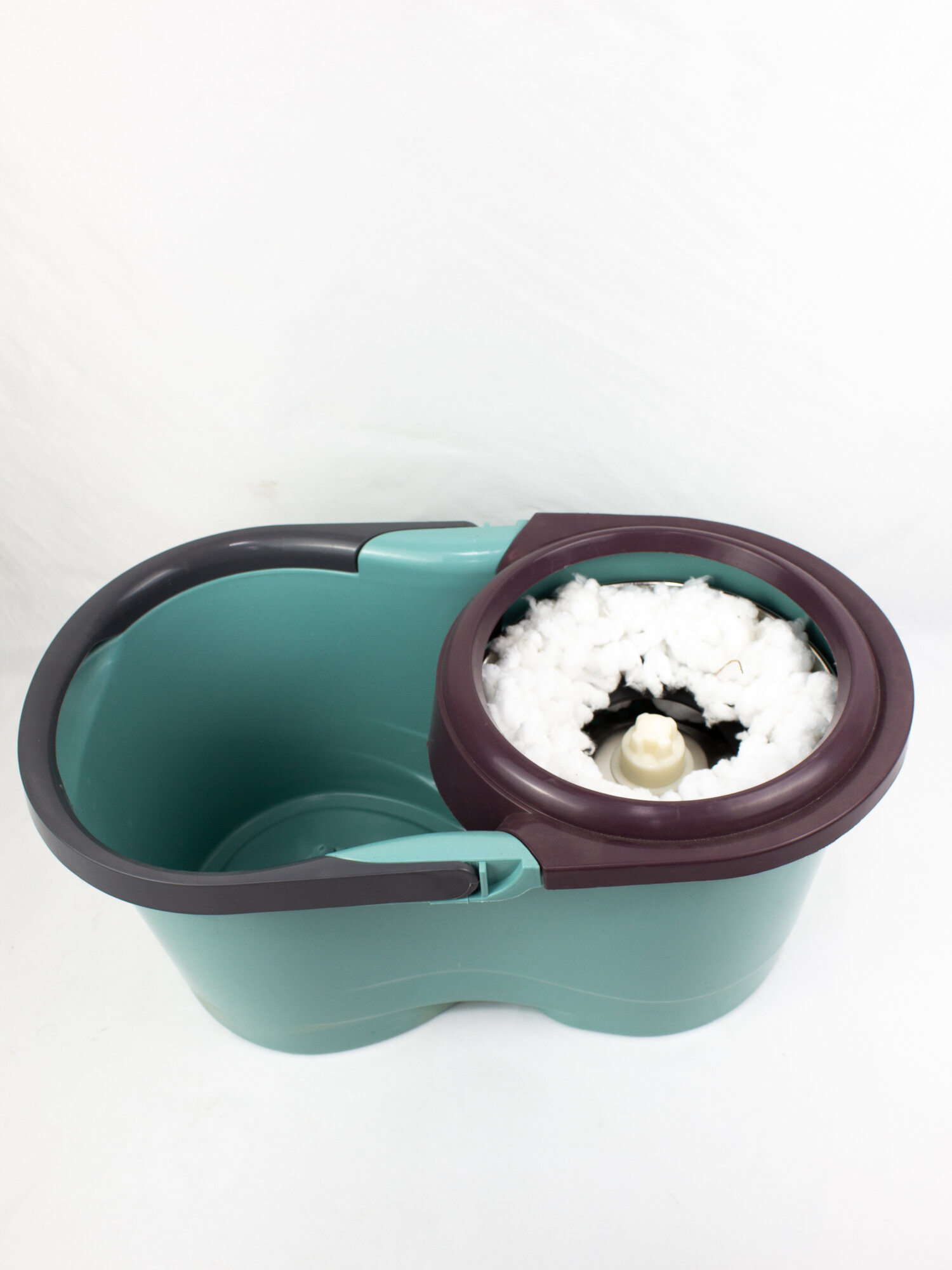 Швабра ведро c отжимом, вращающаяся, для влажной уборки, микрофибра — фото 1