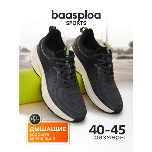 фото Кроссовки baasploa, размер 43, черный, серый