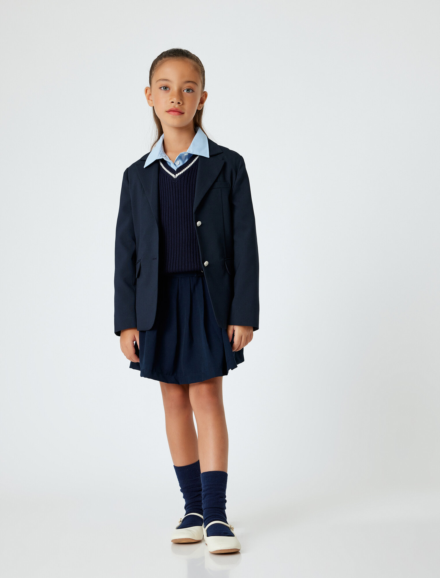 Школьная юбка KOTON размер 9-10 лет темно-синий