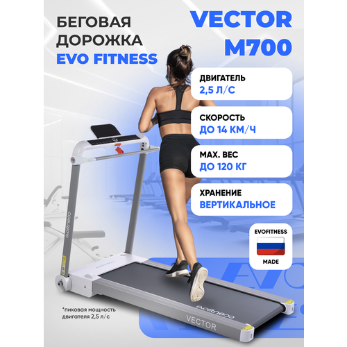Беговая дорожка Evo Fitness Vector М700, белый,