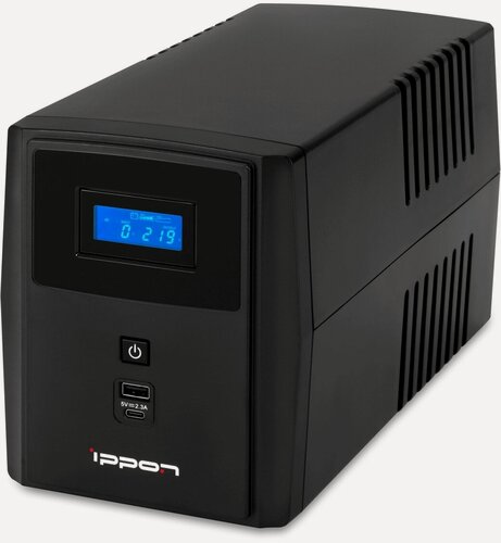 Изображение товара ИБП Ippon Smart Power Pro II, 1600ВА/960Вт, ступенчатая аппроксимация, ЖК-экран