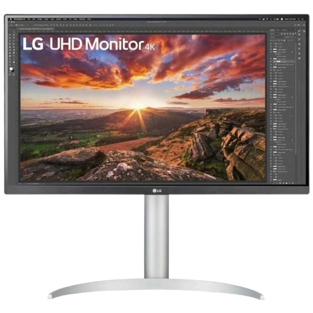 Монитор 27" LG UltraFine 27UP850K-W, 3840х2160 Ultra HD 4K (2160p), 60 Гц, IPS, серебристый, DisplayHDR 400, HDR10