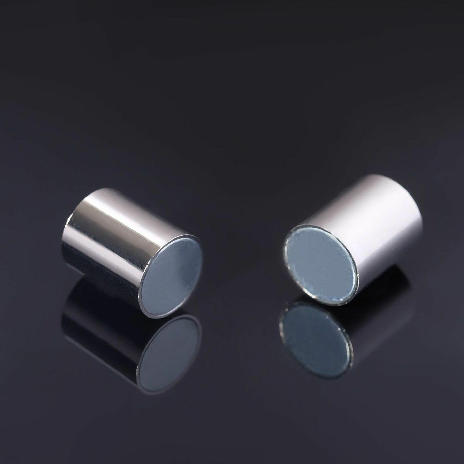 Замок-концевик магнитный L 20 мм вн. d 8 мм (набор 3 шт.) цвет серебро