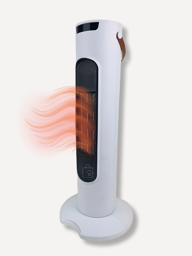 Изображение товара Тепловентилятор напольный, керамический нагревательный элемент, 3 режима, белый