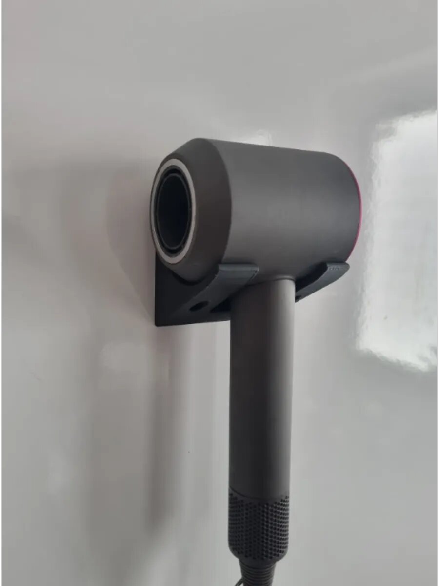Настенный держатель Dyson (3д-печать цвет: черный пластик)