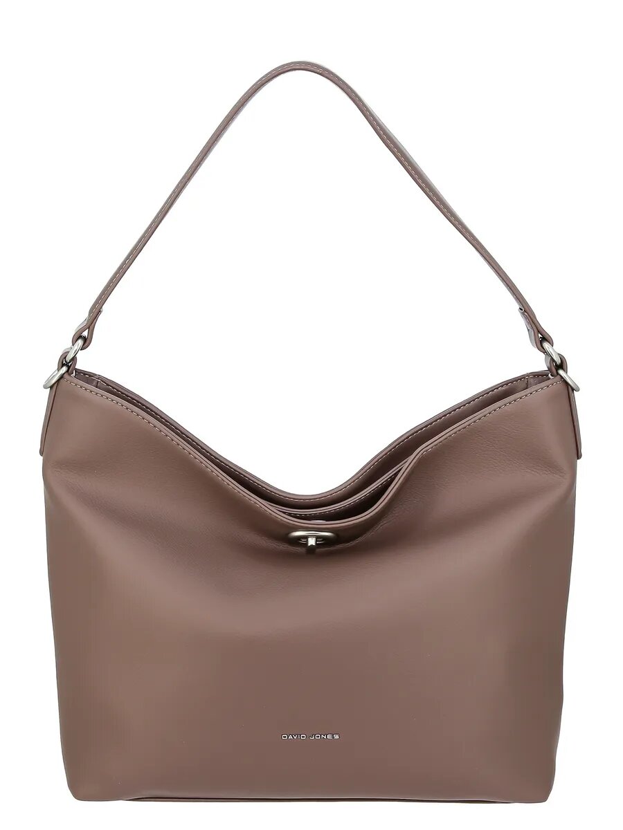 Сумка хобо DAVID JONES, темно-коричневый — фото 1