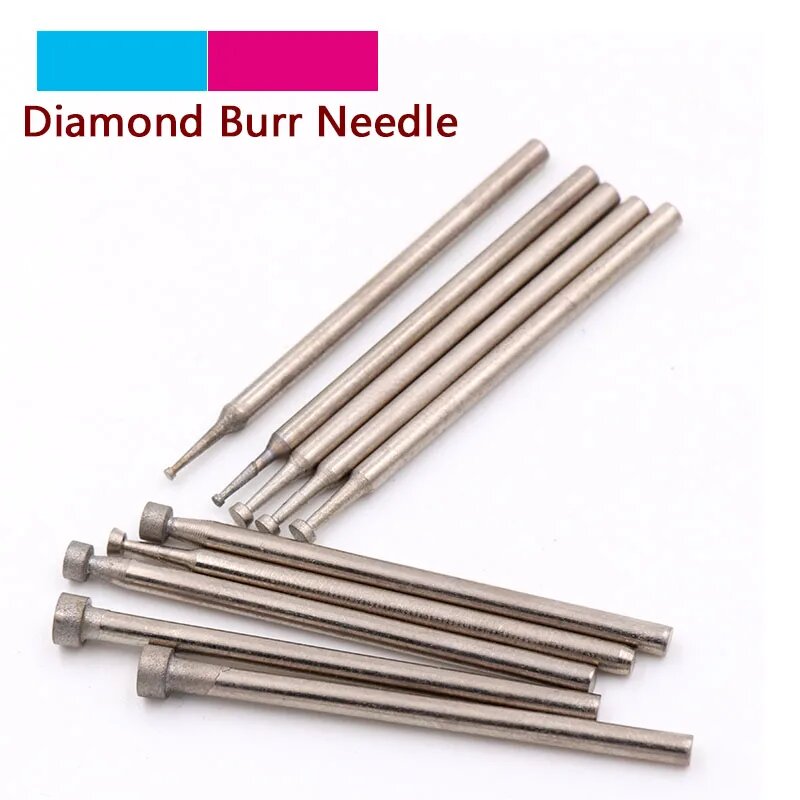 5 шт. ротационные напильники биты плоская шлифовальная Шлифовальная головка сверло для Dremel абразивные инструменты E игла гравировка травления 1.0-4.0mm 6pcs Set
