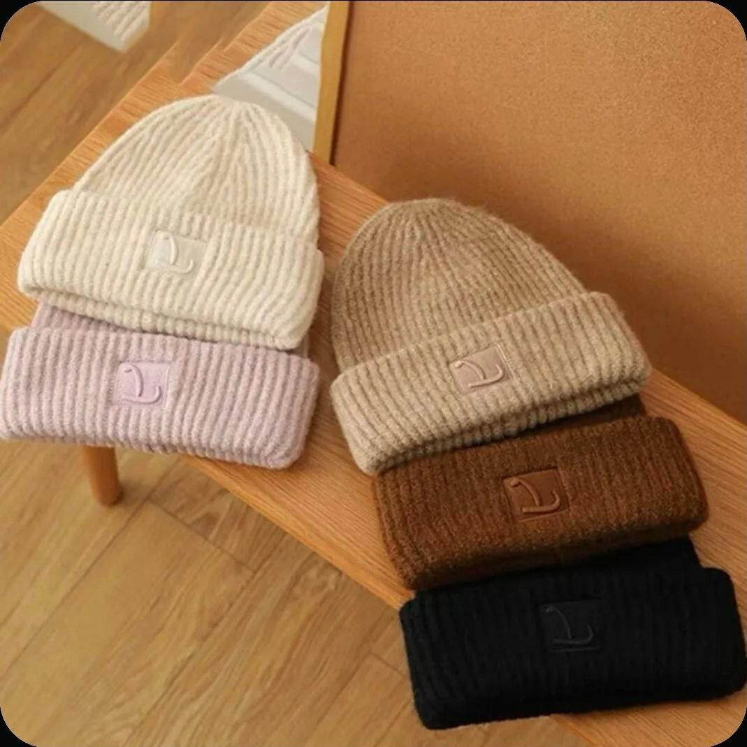 Шапка-бини Gossl Осень-зима 2024 для женщин, размер 53-58, 330 хаки — фото 1