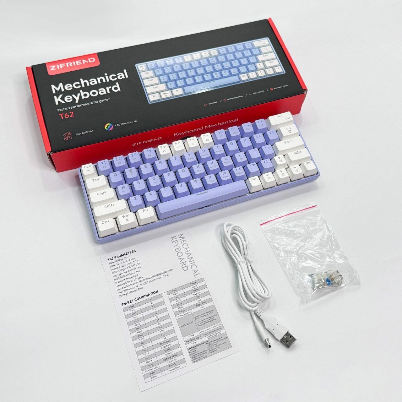 Игровая клавиатура Zifend T62
