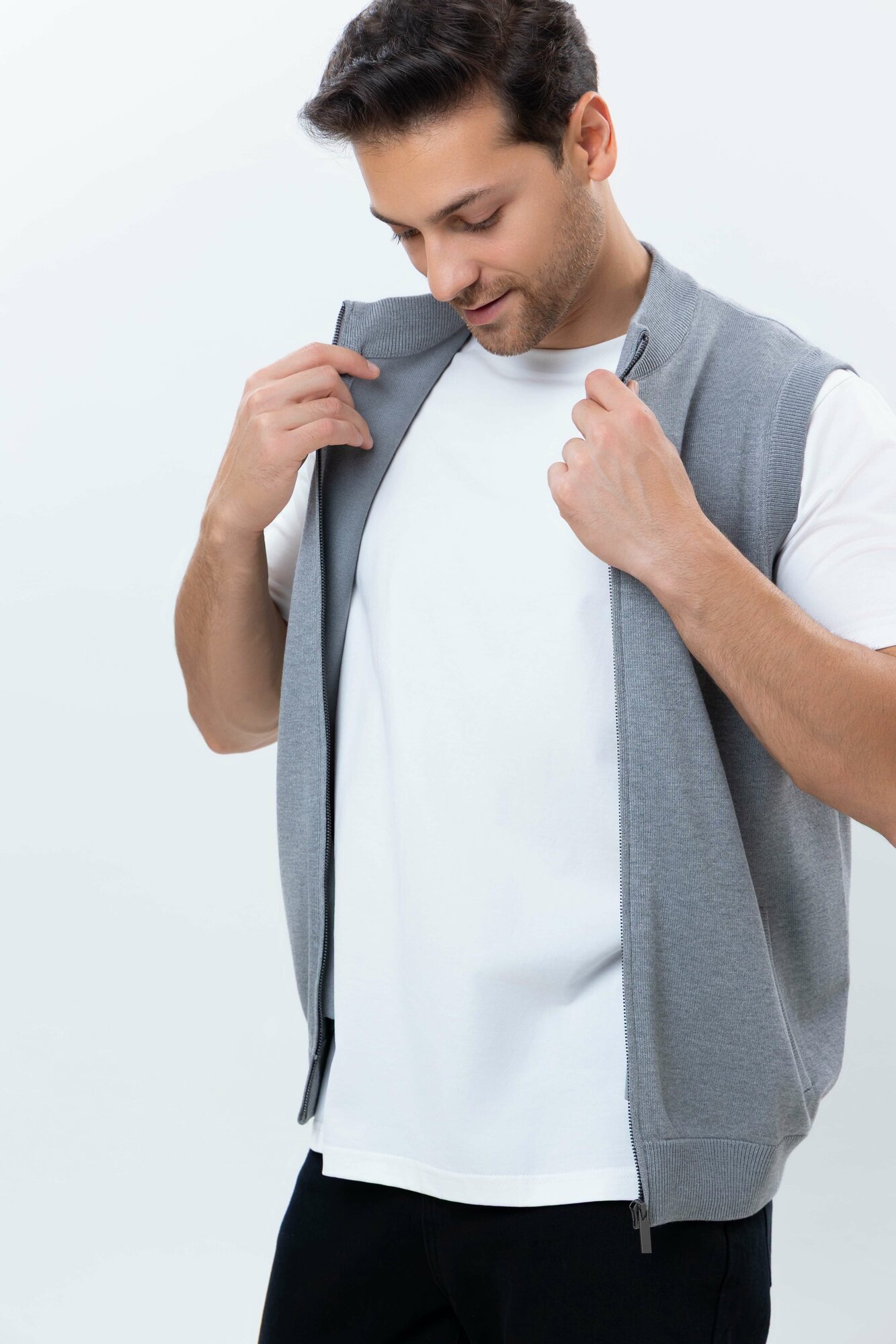 Жилет спортивный TERRA PRO, размер L, grey
