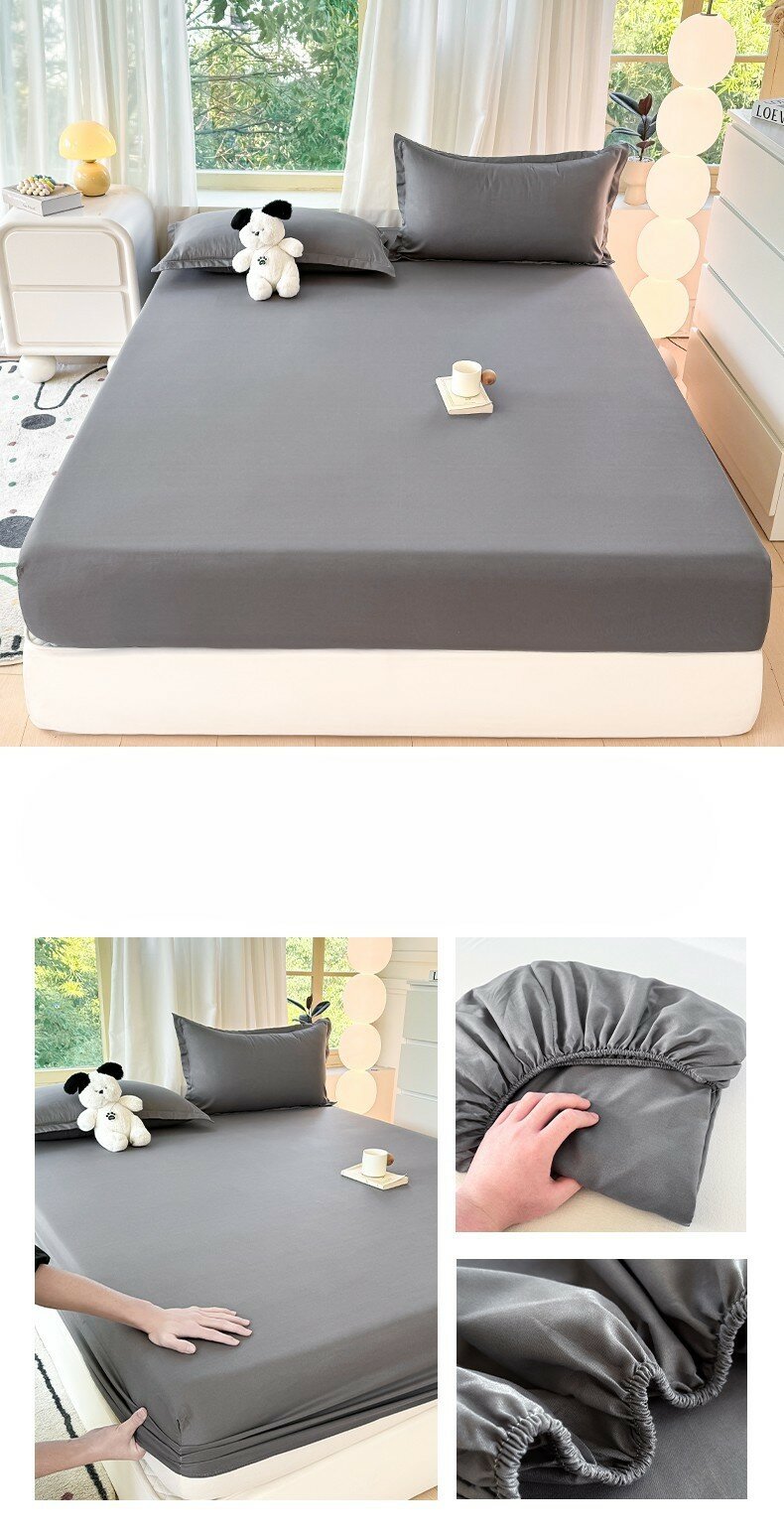 Комплект постельного белья , полиэстер, 200x220 см, 2 наволочки, простынь — фото 1