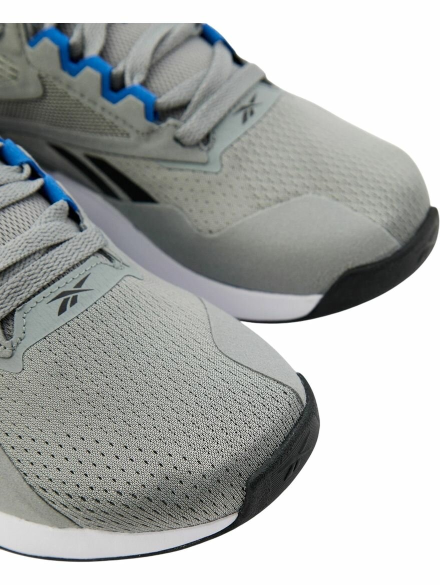 Кроссовки Reebok Nanoflex TR 2, полнота F, размер 11 US, серый/черный/голубой — фото 1