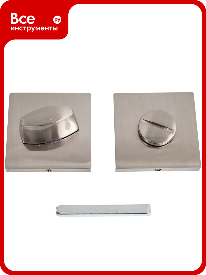 Завертка cантехническая к ручкам аллюр АРТ BK-S2 SN(6180) мат. никель 13850