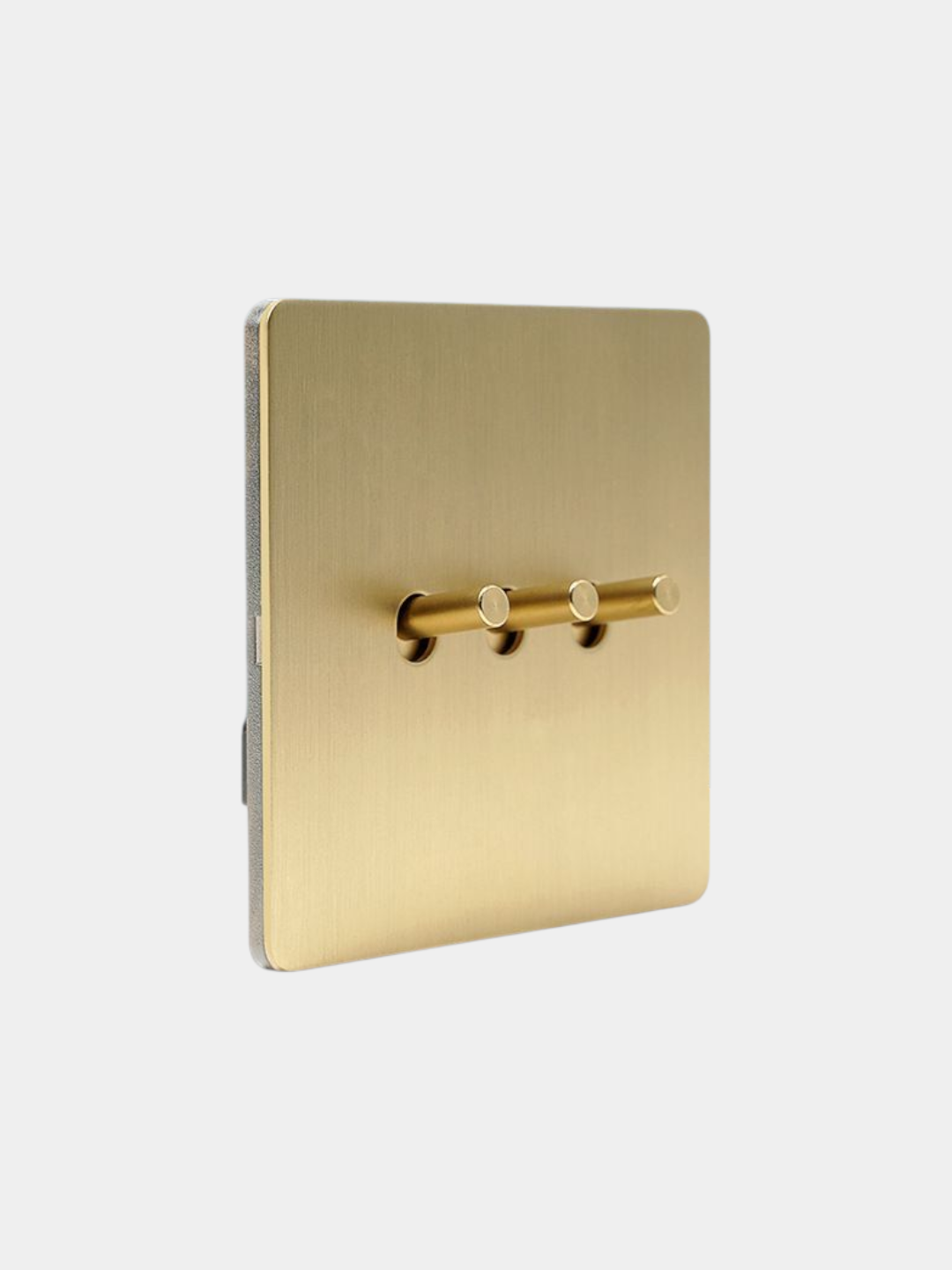 Переключатели, нержавеющая сталь, матово-золотая отделка, медные рычажные переключатели 1/2/3/4