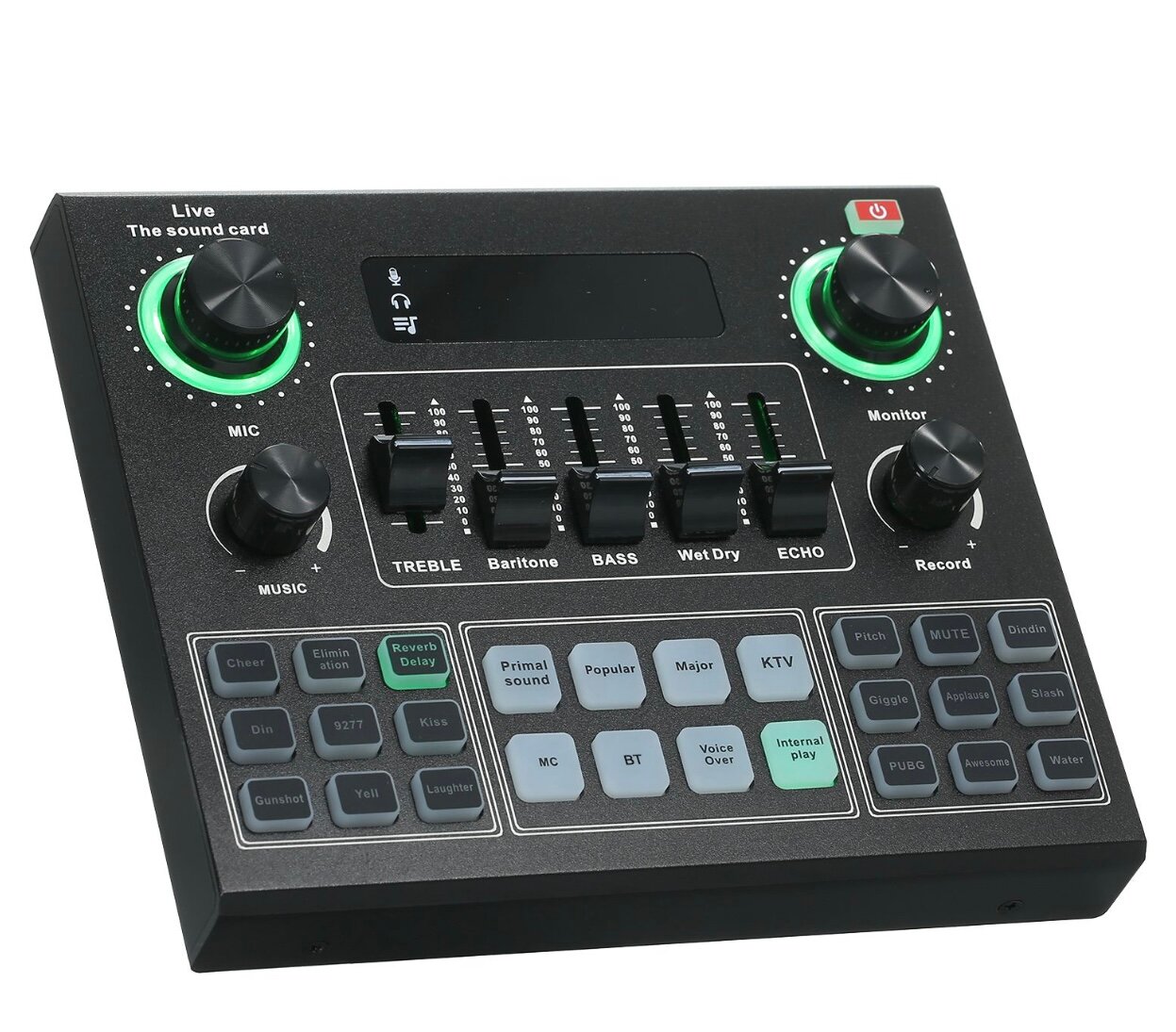 Звуковая карта Аудио Микшер V9 SH Live Sound Card, для контента, стримеров, подкастеров