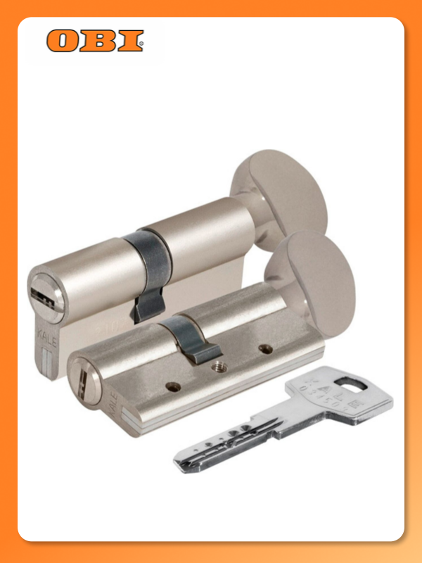 Цилиндр Kale Kilit 164 DBM-E/70 мм (30+10+30) ключ/вертушка никель