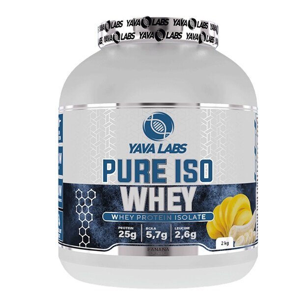 Протеин Yava Labs, Pure Iso Whey Protein, 1 кг, 33 порций, Банан