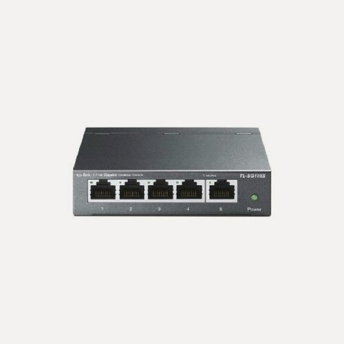 Изображение товара Коммутатор TP-Link TL-SG105S гигабитный неуправляемый, 5xRJ45 1Гбит/с, с поддержкой автосогласования и авто-MDI/MDIX