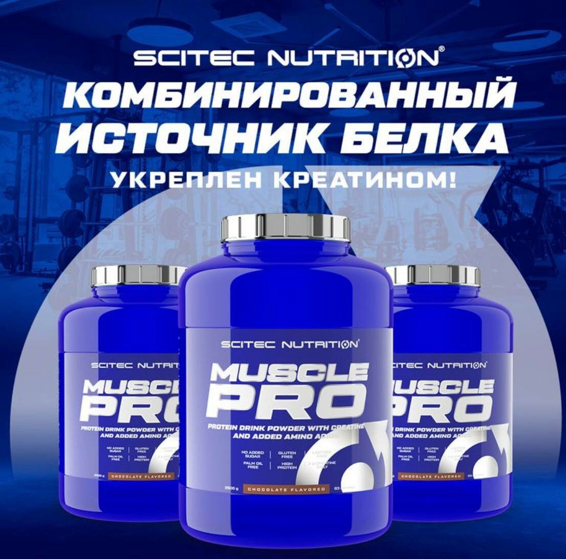 Протеин Scitec Nutrition Muscle Pro, шоколадный вкус, 83сер, 2,5кг