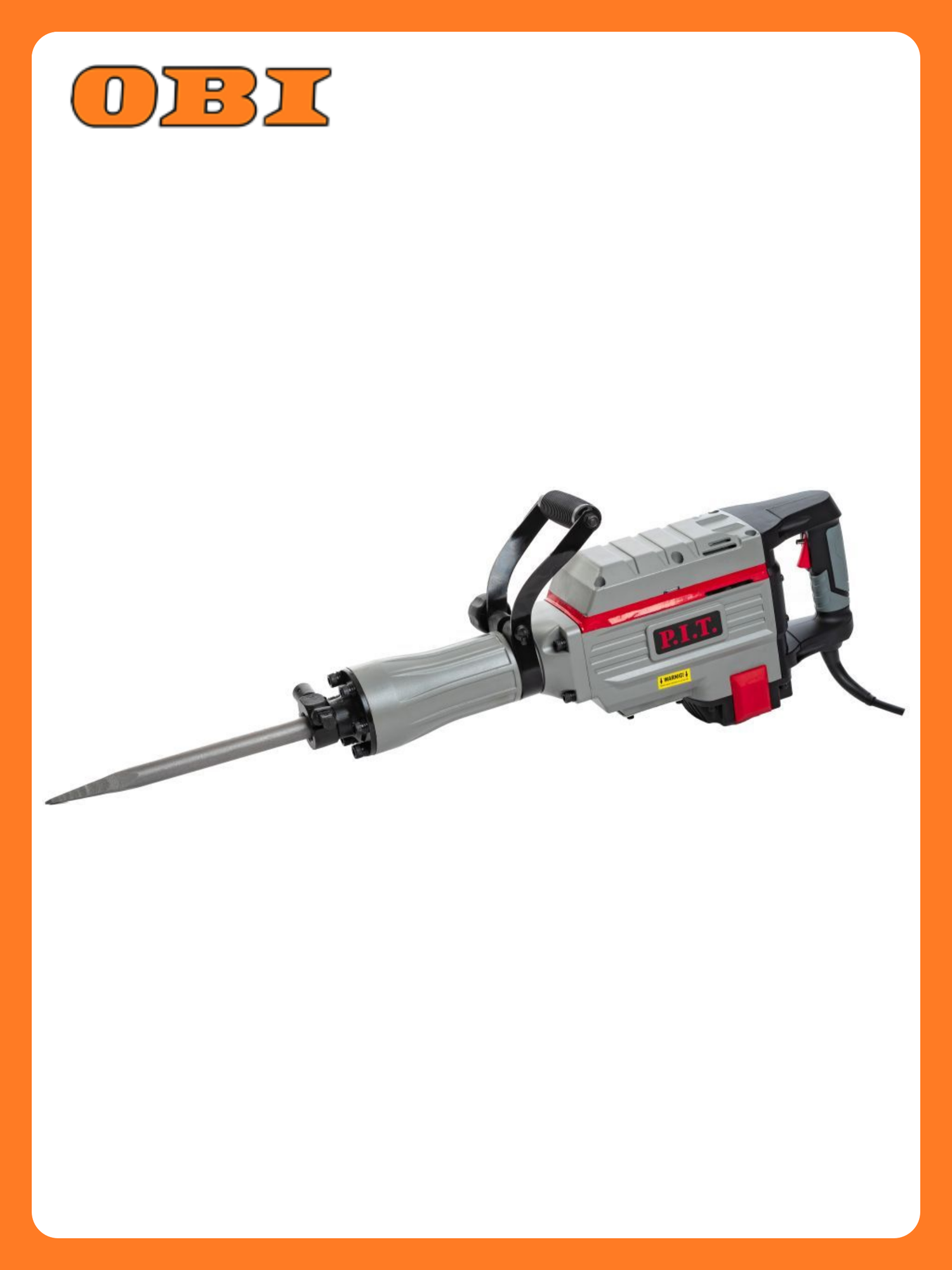 Молоток отбойный P.I.T. GSH65-C5 1800Вт 45Дж металлический корпус