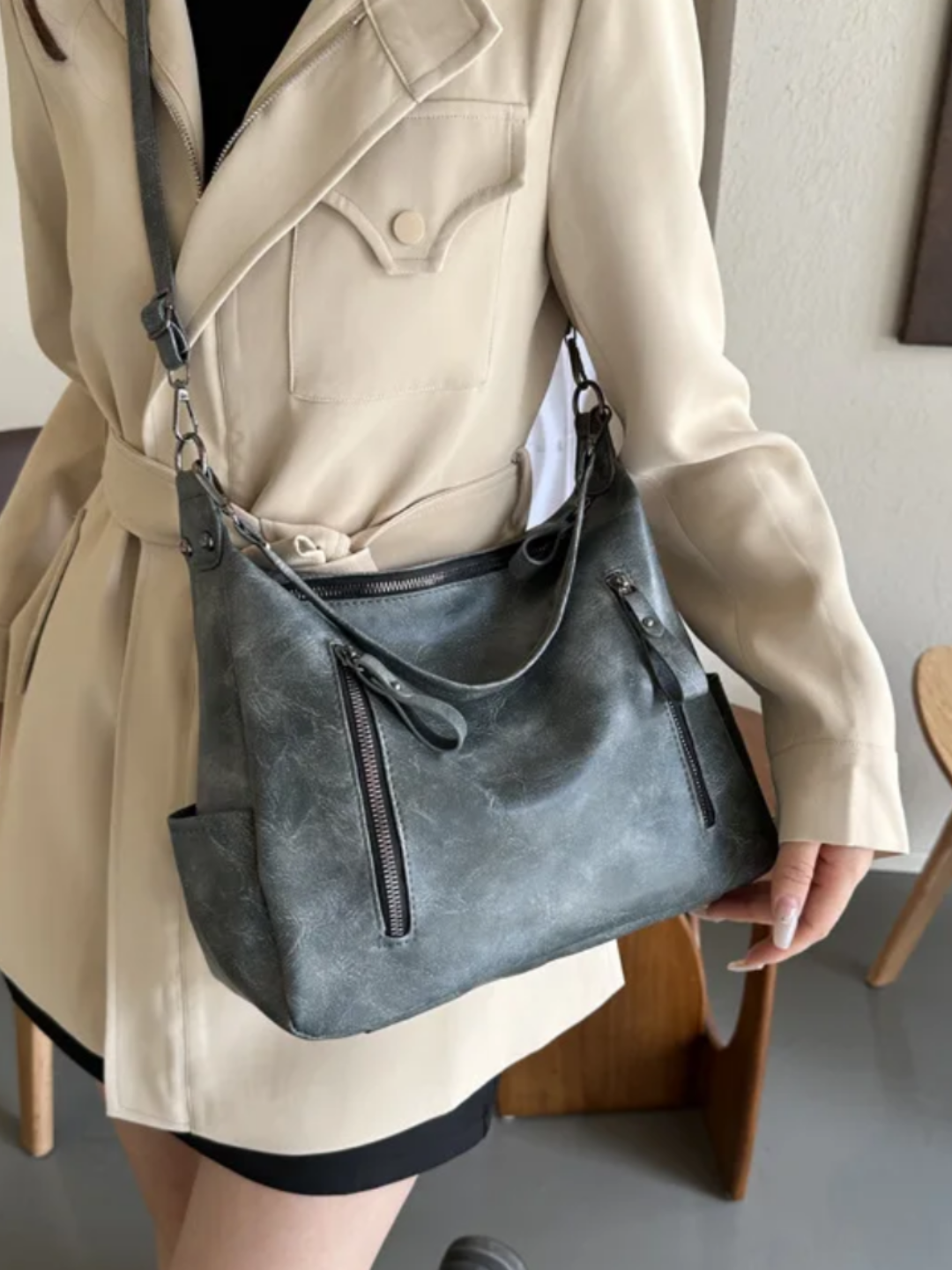 Сумка кросс-боди , серый — фото 1