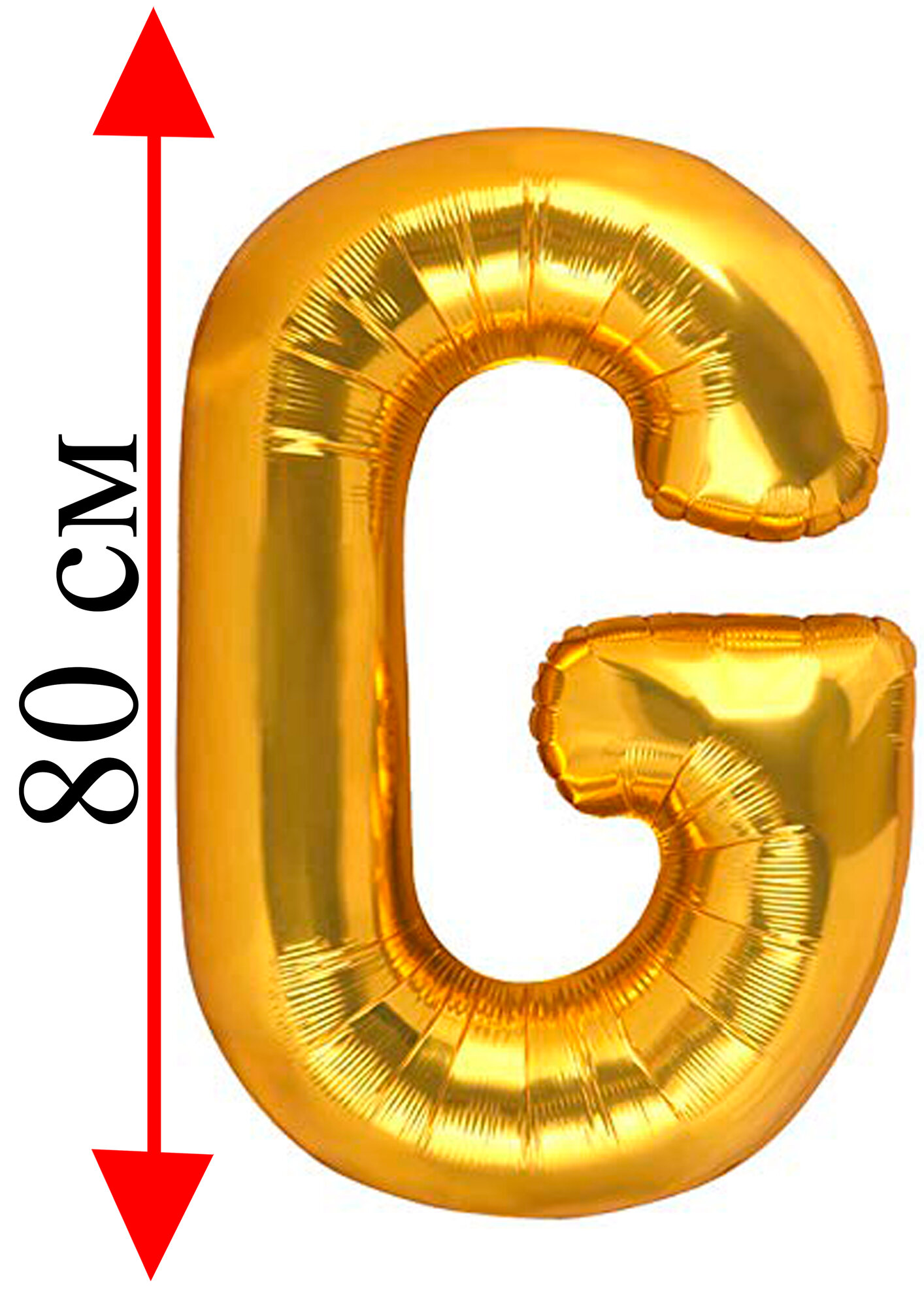 Воздушный шар буквы 32 дм/ 82 см прочный шар для праздников буква G