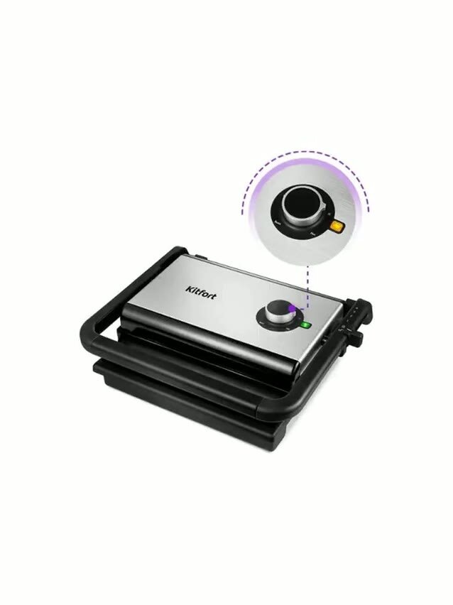 Электрогриль KITFORT КТ-1637, черный — фото 1