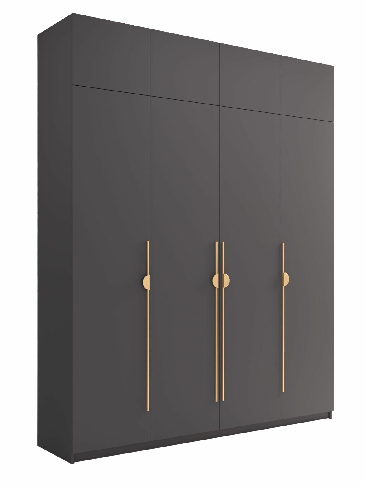 Шкаф для одежды распашной Лорена Голд 240 см х 220 см х 70 см
