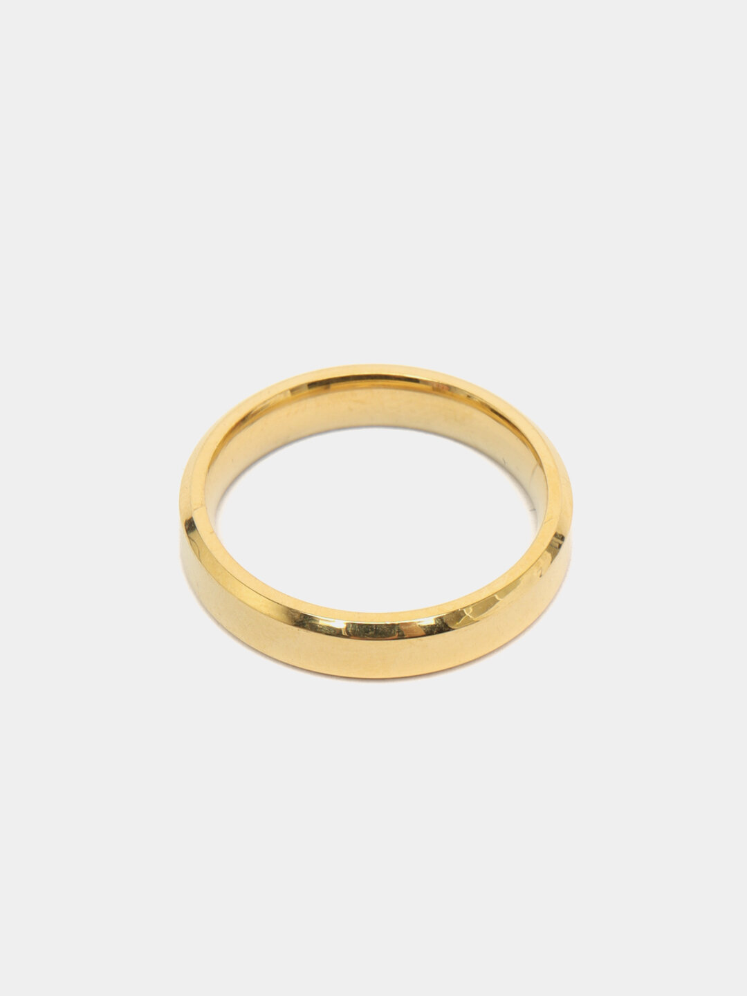 Кольцо обручальное, размер 19, ширина 4 мм, золотой — фото 1