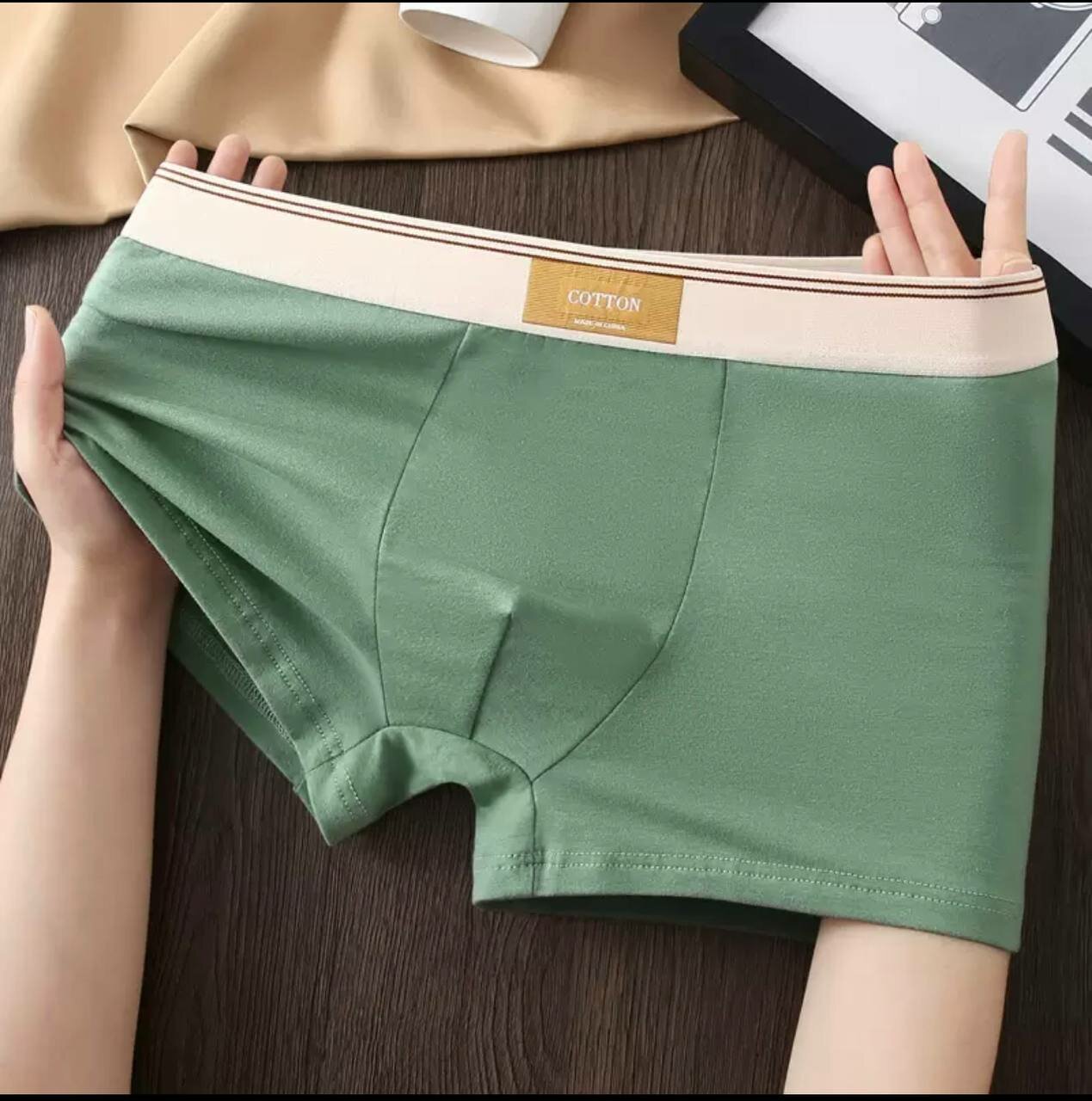 Трусы , размер XS, голубой, — фото 1