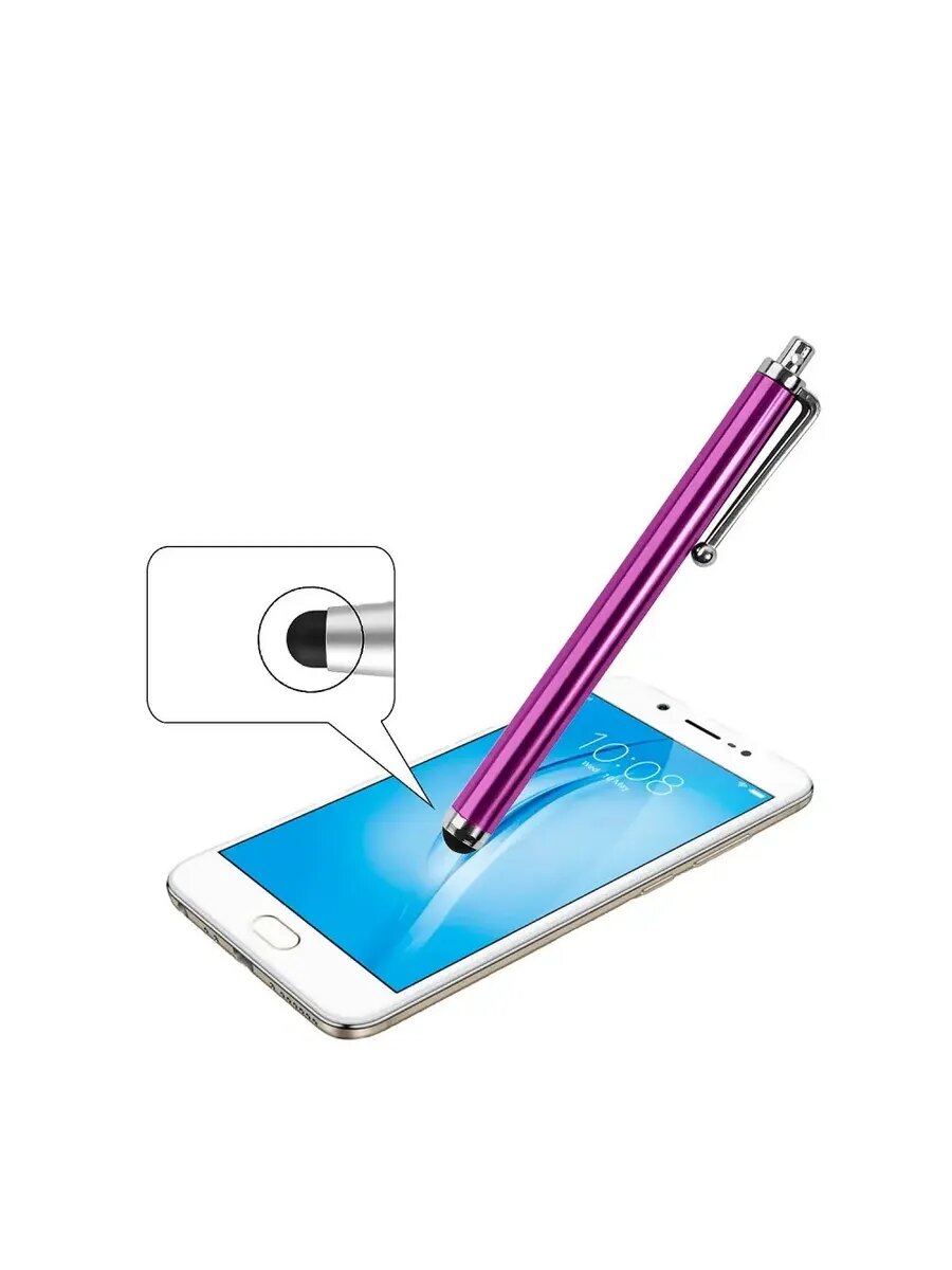Стилус для планшета в ярком фиолетовом цвете
