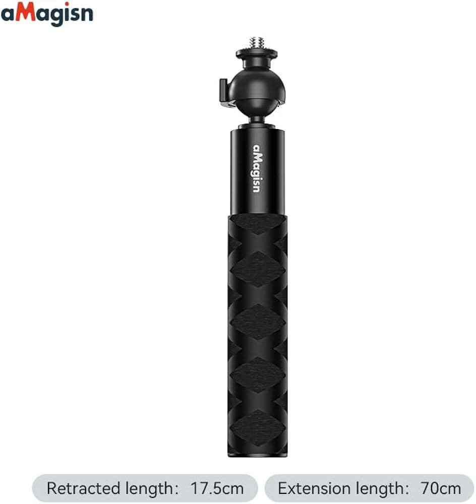 Селфи-стик, универсальный, для экшн-камер, с адаптером, 1.15м — фото 1