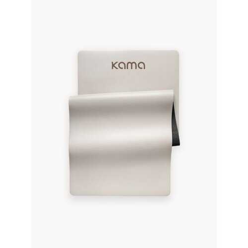 Коврик для йоги/фитнеса Kama/ серый /полиуретан каучук /4,5мм