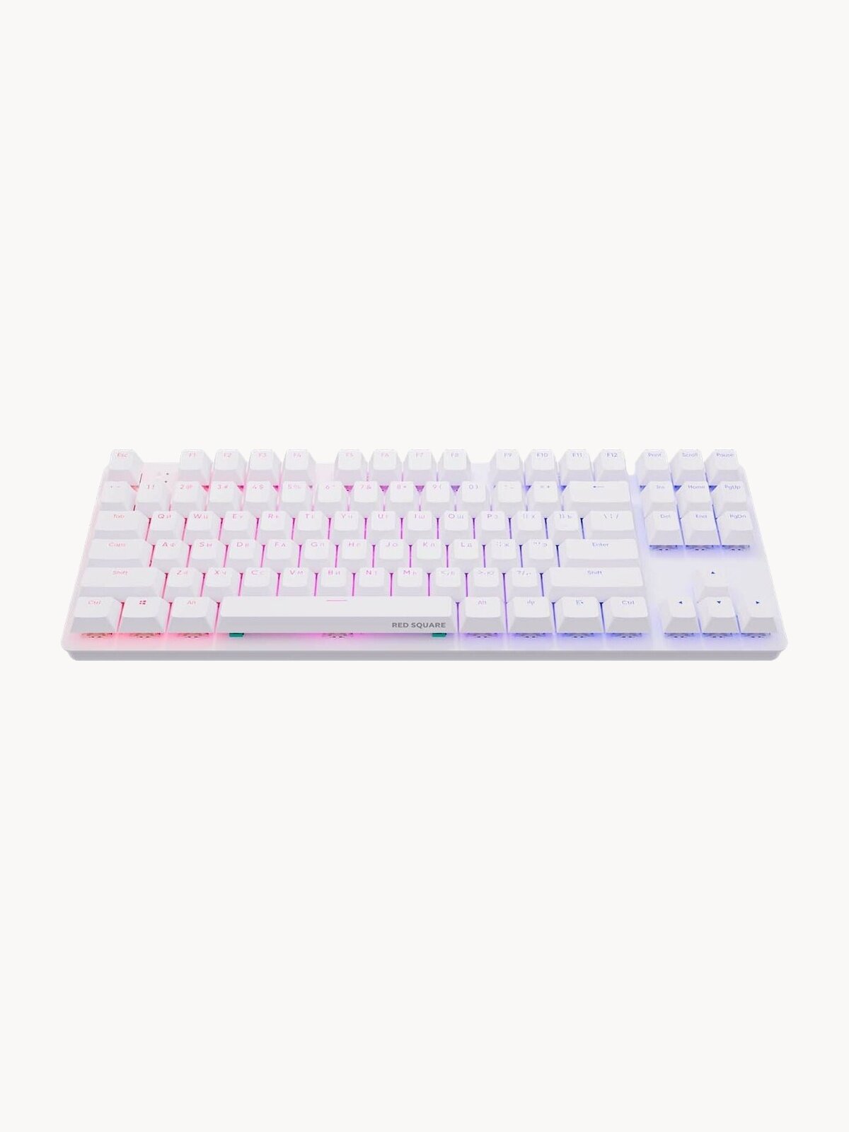 Физические Red Square Keyrox TKL, white, русская раскладка, для игр, USB, Да/RGB