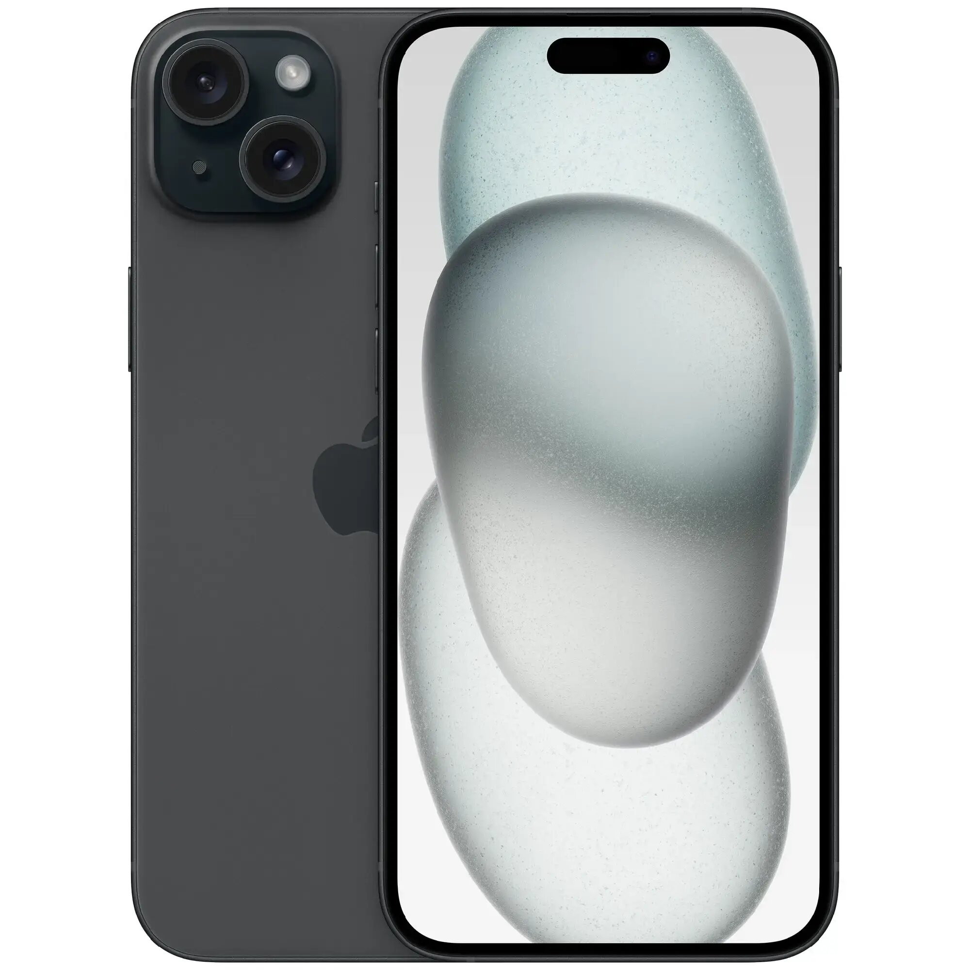 Смартфон Apple iPhone 15, 128GB, Dual SIM, nanoSIM+eSIM, 6.1", OLED, чёрный