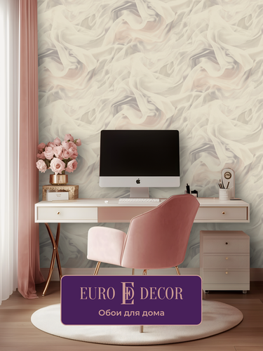 Изображение товара Обои флизелиновые виниловые Сияй 7271-01 Euro Decor, абстракция, для спальни, гостиной, кухни, коридора, детской, метровые