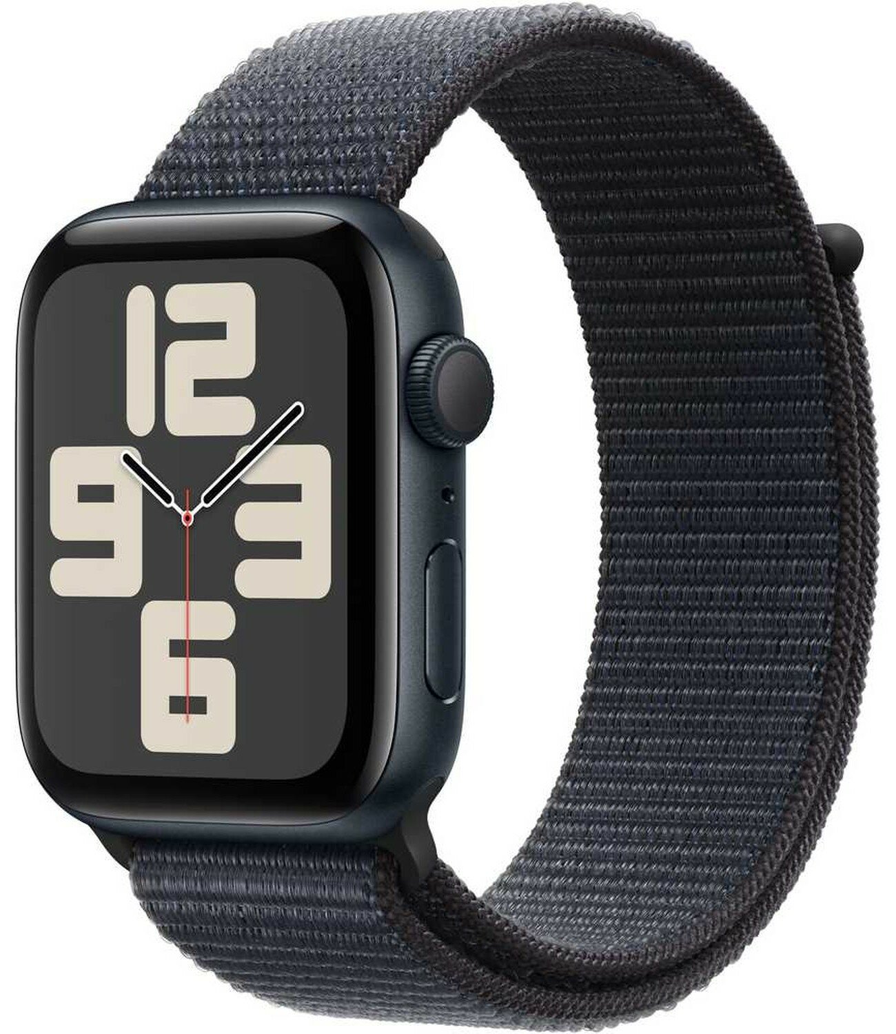 Смарт-часы Apple Watch SE 2024 GPS 44мм Aluminum Case with Sport Loop M/L, Midnight полуночный черный MXEP3LL/A