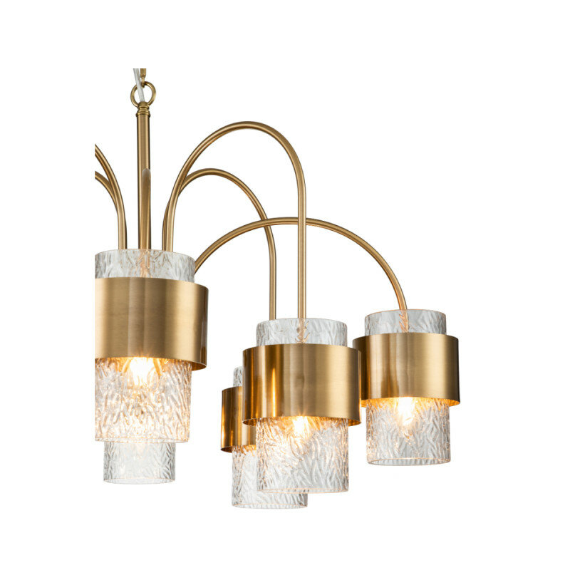 Подвесная люстра Indigo ELEGANZA 12019/A/8P Brass V000323 - фото №3