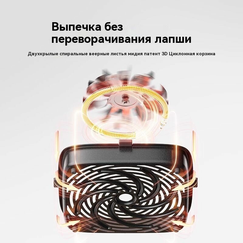 Картинки Xiaomi Mi Home воздушная сковорода S1, 6 литров, кухонная большая емкость с микро-паровой стерилизацией и нежным запеканием без переворачивания