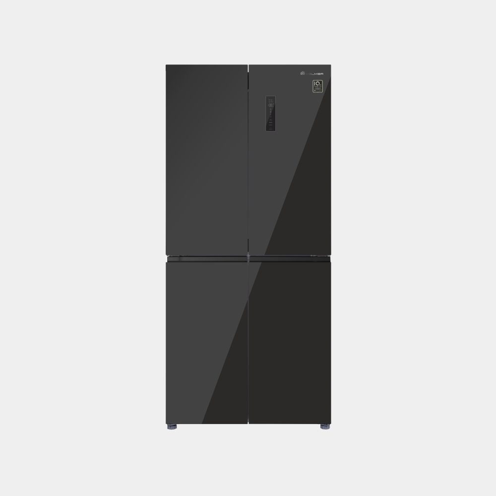 Холодильник VOLMER VN-460BSI, черный, инверторный, морозилка No Frost — фото 1
