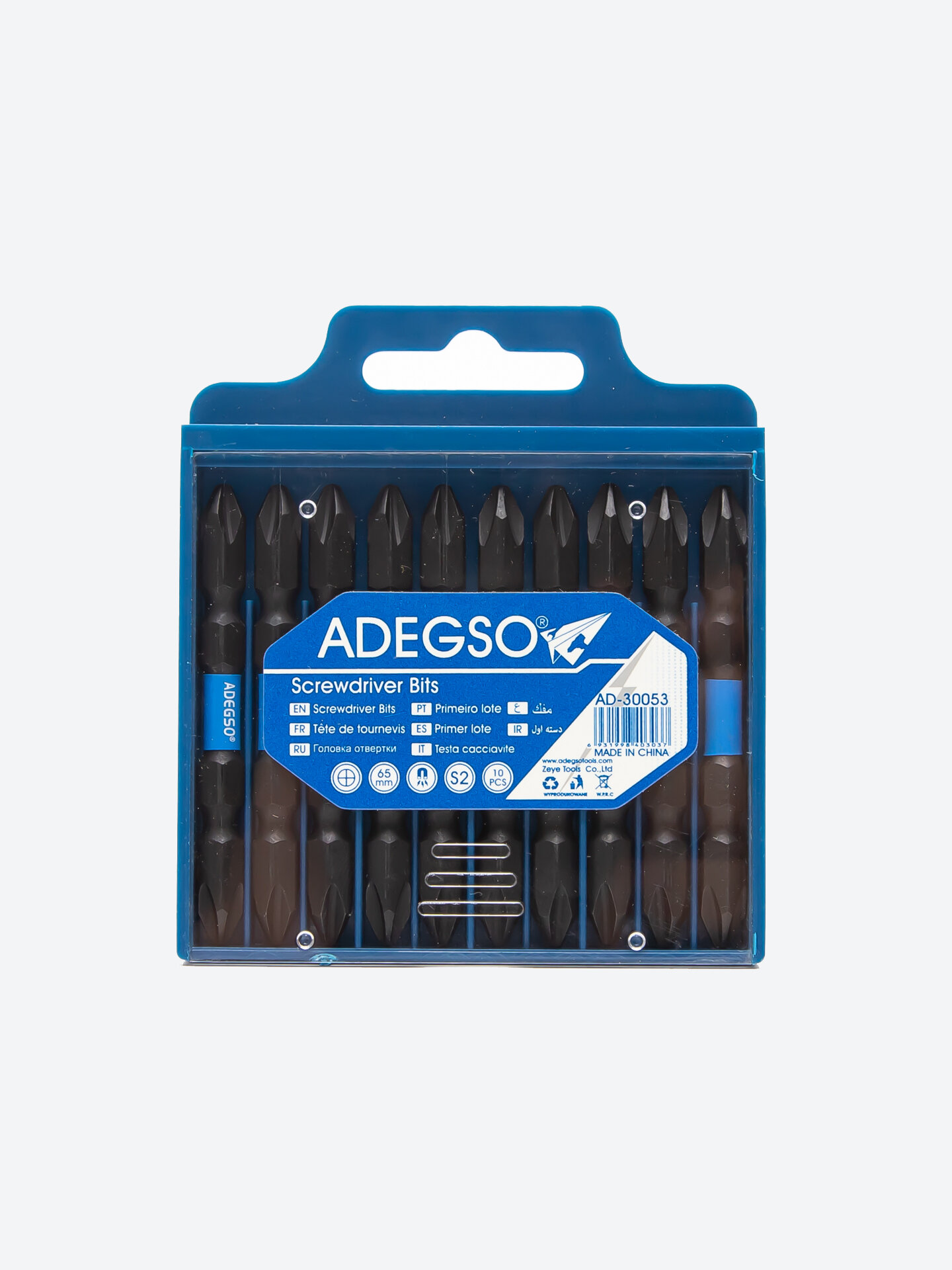 Набор бит ADEGSO AD-30053 – Универсальные биты из стали S2, 10 шт