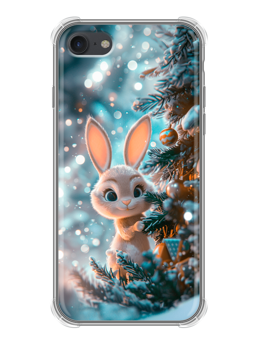 Чехол для iPhone 7, 8, SE 2020, SE 2022 Милый кролик (Айфон 7, 8, СЕ 2020, СЕ 2022)