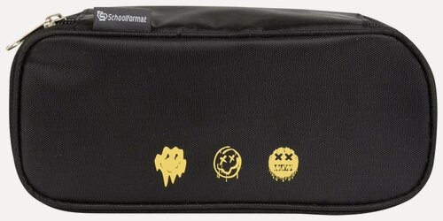 Изображение товара Пенал SchoolFormat смал, полиэстер, односекционный, на молнии, черный