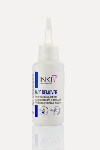 Изображение товара Масло TAPE REMOVER INKI PROFI для комфортного удаления тейпов, пластырей и любых адгезивных изделий, 100 мл