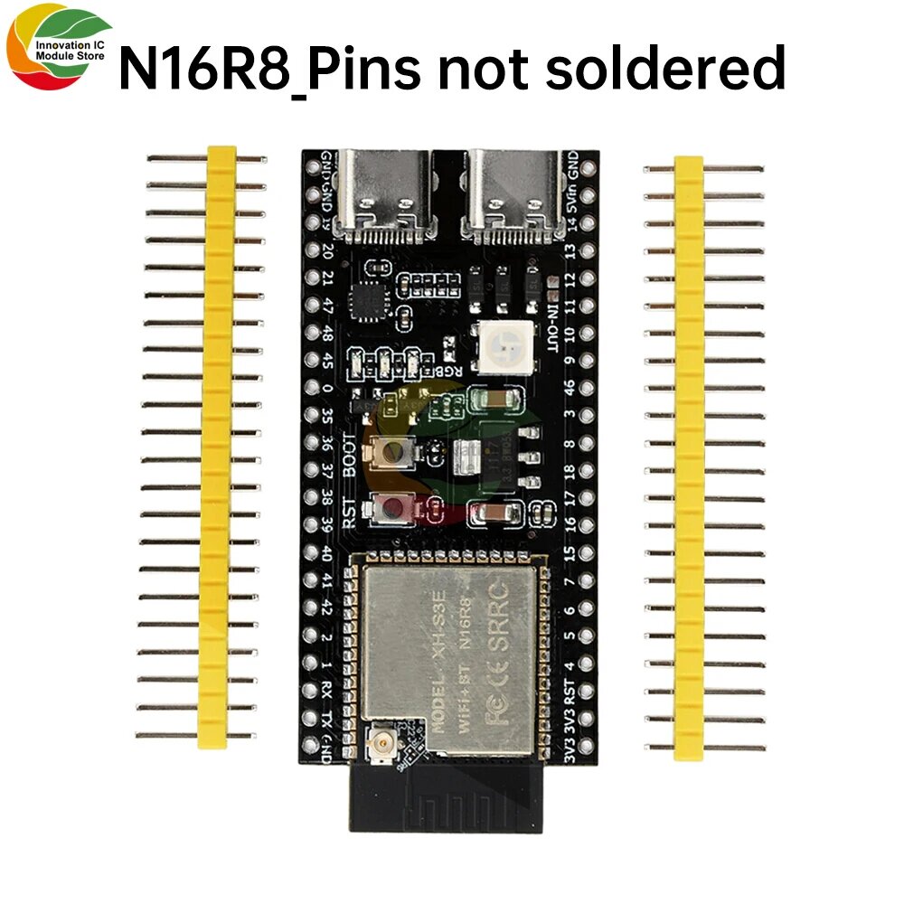 Ziqqucu ESP32-S3 Wi-Fi Bluetooth модуль, N16R8 no soldered